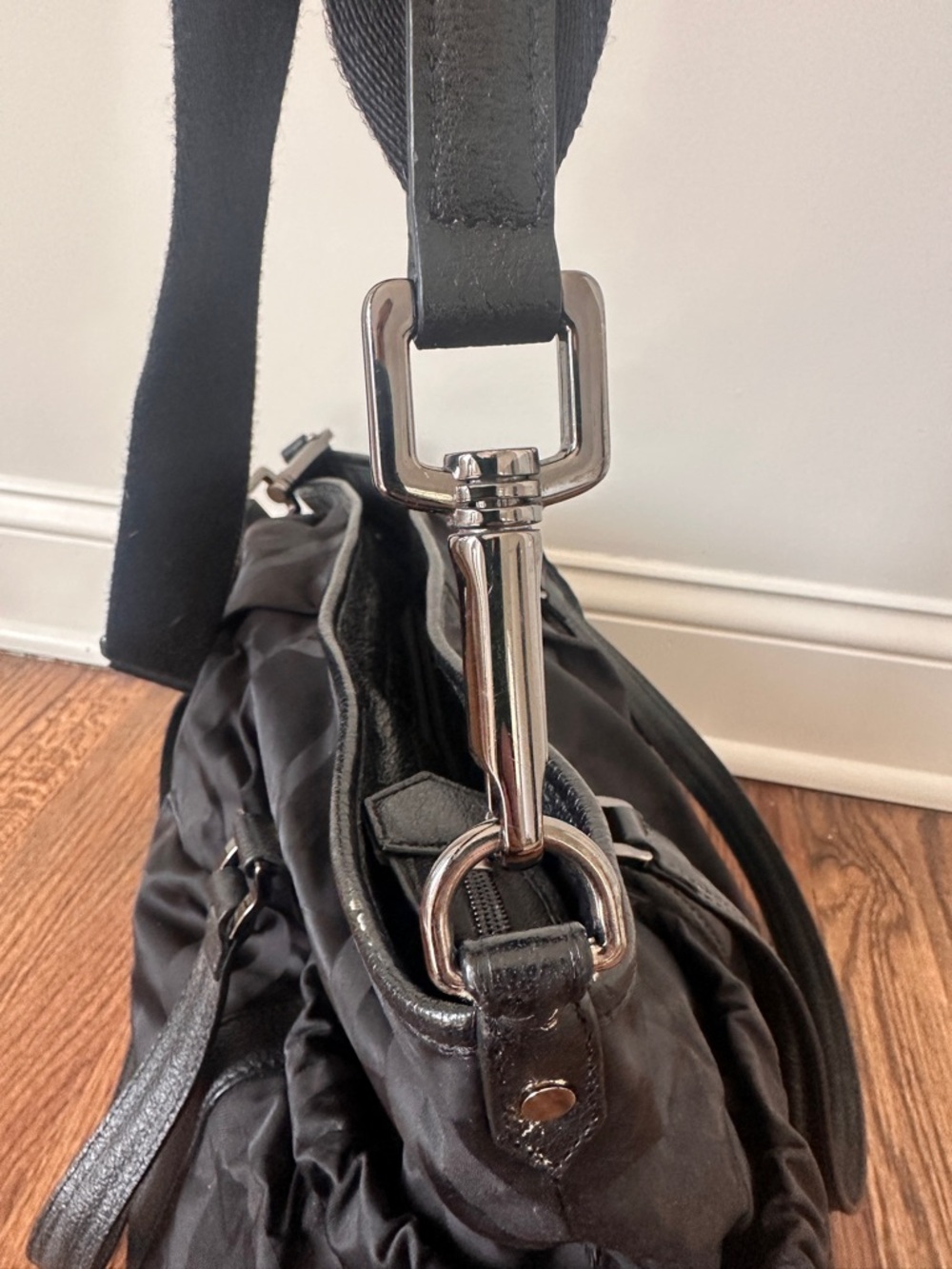 Burberry Nylon with Leather Trim Diaper Bag - Picture 3 of 9